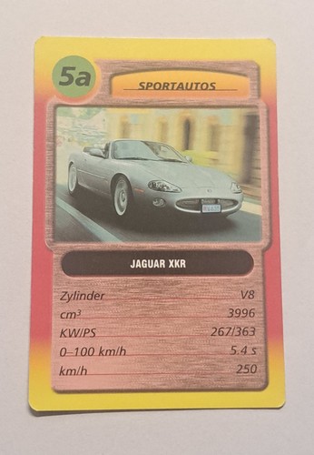 Jaguar xkr einzelkarte - xkr,