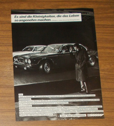 Seltene werbung jaguar - jaguar, 5,3